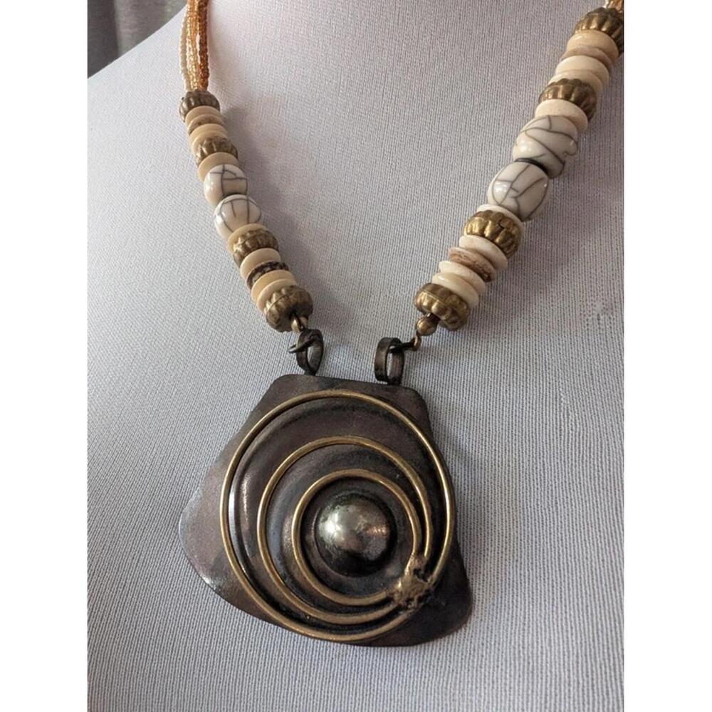 Vintage 80s Avant Garde Statement Necklace